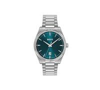 Quarzuhr BOSS "CHESWICK", blau (silberfarben, blau), Armbanduhren, Herren, Quarzuhr, Armbanduhr, Herrenuhr, Edelstahlarmband, analog, Tag (39406715-0) silberfarben, blau