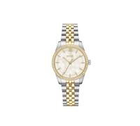 Quarzuhr BOSS "GRACEFUL", gold (silberfarben, goldfarben, weiß), Armbanduhren, Damen, silberfarben-goldfarben, Quarzuhr, Armbanduhr, Damenuhr, Edelstahlarmband, analog, Glaskristalle (18259450-0) silb
