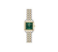Quarzuhr BOSS "MAE PETITE", gold (silberfarben, grün), Armbanduhren, Damen, Quarzuhr, Armbanduhr, Damenuhr, Edelstahlarmband, analog (89724806-0) silberfarben, grün