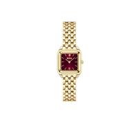 Quarzuhr BOSS "MAE PETITE", silberfarben, weinrot, Armbanduhren, Damen, Quarzuhr, Armbanduhr, Damenuhr, Edelstahlarmband, analog (65464028-0) silberfarben, weinrot