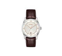 Quarzuhr BOSS "PRINCIPLE", braun, Armbanduhren, Herren, Quarzuhr, Armbanduhr, Damenuhr, Herrenuhr, Lederarmband, analog, Tag (93470720-0) braun