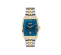 Quarzuhr BOSS "PRINCIPLE", gold (silberfarben, goldfarben), Armbanduhren, Herren, Quarzuhr, Armbanduhr, Herrenuhr, Edelstahlarmband, analog, Tag (83284167-0) silberfarben, goldfarben