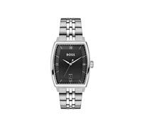 Quarzuhr BOSS "PRINCIPLE", silber (silberfarben), Armbanduhren, Herren, Quarzuhr, Armbanduhr, Herrenuhr, Edelstahlarmband, analog, Tag (82404502-0) silberfarben
