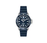 Quarzuhr BOSS "TROPER SPORT", blau, Armbanduhren, Herren, Quarzuhr, Armbanduhr, Herrenuhr, Silikonarmband, analog, Tag (36670932-0) blau