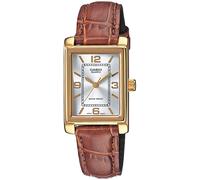 Quarzuhr, braun (cognac, goldfarben), CASIO TIMELESS COLLECTION, Armbanduhren, Damen, Quarzuhr, Armbanduhr, Damenuhr, analog, Lederarmband (88450921-0) cognac, goldfarben