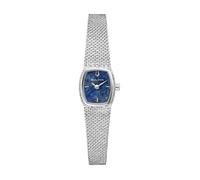 Quarzuhr BULOVA "Goddess of Time", silberfarben, blau, Armbanduhren, Damen, Quarzuhr, Armbanduhr, Damenuhr, Edelstahlarmband, analog (66067121-0) silberfarben, blau