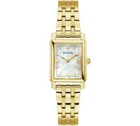 Quarzuhr BULOVA, gold (goldfarben, perlmuttfarben), Armbanduhren, Damen, goldfarben, Quarzuhr, Armbanduhr, Damenuhr, Edelstahlarmband, analog (21622764-0) goldfarben, perlmuttfarben