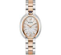 Quarzuhr BULOVA "Rubaiyat", silber (silberfarben, roségoldfarben), Armbanduhren, Damen, Quarzuhr, Armbanduhr, Damenuhr, Edelstahlarmband, analog (57901152-0)