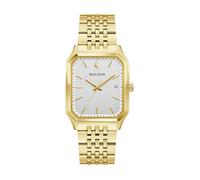 Quarzuhr BULOVA "Sutton", gold (goldfarben, silberfarben), Armbanduhren, Herren, Quarzuhr, Armbanduhr, Damenuhr, Herrenuhr, Edelstahlarmband, analog, Big Date (94550905-0) goldfarben, silberfarben