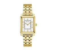 Bulova Armbanduhr 97L186 Sutton Classic Damen Quarz Goldfarben Weiß Edelstahlarmband