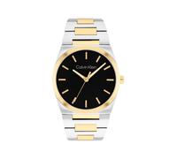 Quarzuhr CALVIN KLEIN "CK Empower", silberfarben, goldfarben, Armbanduhren, Herren, Quarzuhr, Armbanduhr, Herrenuhr, Edelstahlarmband, analog (18149456-0) silberfarben, goldfarben