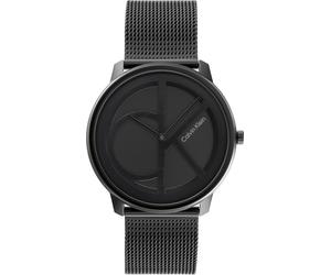 Quarzuhr CALVIN KLEIN "CK ICONIC 40 mm", schwarz, Armbanduhren, Damen, Quarzuhr, Armbanduhr, Damenuhr, Herrenuhr, Edelstahlarmband, analog (15207049-0) schwarz