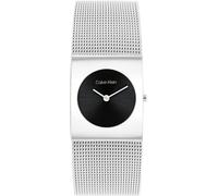 Calvin Klein Analog Quarzuhr für Damen Kollektion CK Pulse mit Silbernes Edelstahl-Mesh-Gliederarmband - 25100061