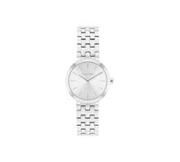 Quarzuhr CALVIN KLEIN "FORME", silber (silberfarben, weiß), Armbanduhren, Damen, Quarzuhr, Armbanduhr, Damenuhr, Edelstahlarmband, analog (31024951-0) silberfarben, weiß