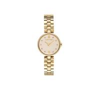 Quarzuhr CALVIN KLEIN "GLEAM", gold (goldfarben), Armbanduhren, Damen, Quarzuhr, Armbanduhr, Damenuhr, Edelstahlarmband, analog, Glaskristalle (83411738-0) goldfarben