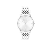 Quarzuhr CALVIN KLEIN "Luxe", silberfarben, Armbanduhren, Damen, Quarzuhr, Armbanduhr, Damenuhr, Edelstahlarmband, analog (82910336-0) silberfarben
