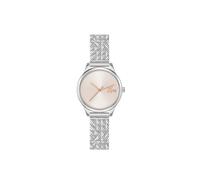 Quarzuhr CALVIN KLEIN "Mini Crocodelle", silberfarben, rosa, Armbanduhren, Damen, Quarzuhr, Armbanduhr, Damenuhr, Edelstahlarmband, analog (45203200-0) silberfarben, rosa