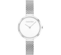 Quarzuhr CALVIN KLEIN "MINIMALISTIC T BAR 28 mm", silber (silberfarben), Armbanduhren, Damen, Quarzuhr, Armbanduhr, Damenuhr, Mineralglas, Edelstahlarmband (97784326-0)
