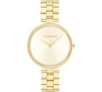 Quarzuhr CALVIN KLEIN "TIMELESS", gold (goldfarben), Armbanduhren, Damen, Quarzuhr, Armbanduhr, Damenuhr, Mineralglas, Edelstahlarmband (94775233-0) goldfarben