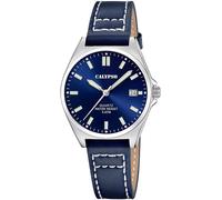 Quarzuhr CALYPSO WATCHES "Basic", blau (dunkelblau), Armbanduhren, Damen, Quarzuhr, Armbanduhr, Damenuhr, Lederarmband, analog, Tag (77688853-0)