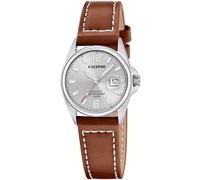 Calypso Watches Damenuhr K5871/2 Basic – Quarzwerk, Edelstahl 316L silberfarben, Leder Braun, 5 ATM