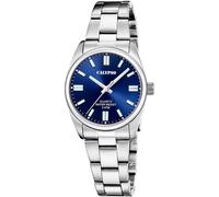 Quarzuhr CALYPSO WATCHES "Basic", silber (silberfarben, blau), Armbanduhren, Damen, Quarzuhr, Armbanduhr, Damenuhr, Edelstahlarmband, analog (62554202-0)