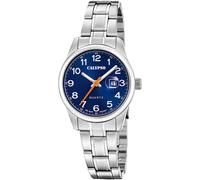 Quarzuhr CALYPSO WATCHES "Basic", silber (silberfarben, blau), Armbanduhren, Damen, Quarzuhr, Armbanduhr, Damenuhr, Edelstahlarmband, analog, Tag (63435716-0) silberfarben, blau