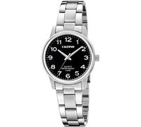 Quarzuhr CALYPSO WATCHES "Basic", silber (silberfarben, schwarz), Armbanduhren, Damen, Armbanduhr, Damenuhr, Edelstahlarmband, analog (27436269-0) silberfarben, schwarz