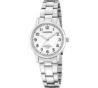 Quarzuhr CALYPSO WATCHES "Basic", silber (silberfarben, weiß), Armbanduhren, Damen, Quarzuhr, Armbanduhr, Damenuhr, Edelstahlarmband, analog (58910528-0) silberfarben, weiß