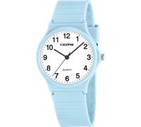 Quarzuhr CALYPSO WATCHES "Easy Time", hellblau, Armbanduhren, Damen, Quarzuhr, Armbanduhr, Damenuhr, Silikonarmband, analog (82481822-0) hellblau