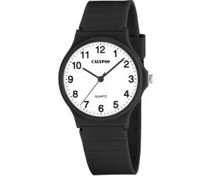 Quarzuhr CALYPSO WATCHES "Easy Time", schwarz, Armbanduhren, Damen, Quarzuhr, Armbanduhr, Damenuhr, Silikonarmband, analog (94759358-0) schwarz