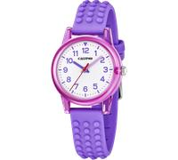 Quarzuhr CALYPSO WATCHES "Junior Collection", lila, Armbanduhren, Kinder, Quarzuhr, Armbanduhr, Silikonarmband, analog (45751817-0) lila