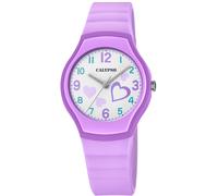 Quarzuhr CALYPSO WATCHES "Junior Collection", lila (helllila), Armbanduhren, Kinder, Quarzuhr, Armbanduhr, Kinder, Herzmotiv, Geschenkidee, Geburtstag, Schulanfang (42915414-0) helllila