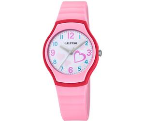 Quarzuhr CALYPSO WATCHES "Junior Collection", rosa, Armbanduhren, Kinder, Quarzuhr, Armbanduhr, Kinder, Herzmotiv, Geschenkidee, Geburtstag, Schulanfang (16014658-0) rosa