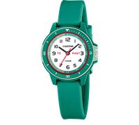 Quarzuhr CALYPSO WATCHES "My First Watch", grün (grün, weiß, grün, rot), Armbanduhren, Kinder, Quarzuhr, Armbanduhr, Silikonarmband, analog (79134357-0) grün, weiß, grün, rot