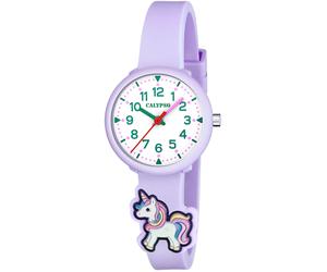 Quarzuhr CALYPSO WATCHES "My First Watch", lila (helllila), Armbanduhren, Kinder, Quarzuhr, Armbanduhr, Kinderuhr, Mädchen, analog, Einhorn (76264012-0) helllila