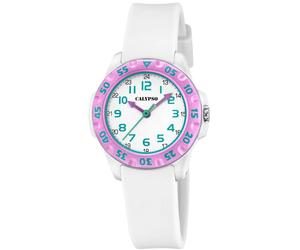 Quarzuhr CALYPSO WATCHES "My First Watch", weiß, Armbanduhren, Kinder, Quarzuhr, Armbanduhr, Kinderuhr, bis 10 bar wasserdicht, ideal als Geschenk (49761927-0) weiß