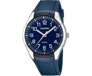 Quarzuhr CALYPSO WATCHES "Street Style", blau, Armbanduhren, Herren, Quarzuhr, Armbanduhr, Herrenuhr, Kautschukarmband (11704622-0) blau