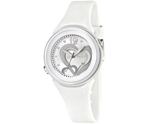 Quarzuhr CALYPSO WATCHES, weiß, Armbanduhren, Damen, Quarzuhr, Armbanduhr, Damenuhr, mit Herzmotiv, bis 10 bar wasserdicht (407698-0) weiß