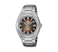 Quarzuhr CASIO EDIFICE, edelstahlfarben, kastanie, Armbanduhren, Herren, Quarzuhr, Armbanduhr, Herrenuhr, Edelstahlarmband, analog, Tag, Neo-Display (74038715-0) edelstahlfarben, kastanie