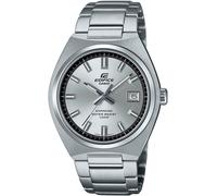 Quarzuhr CASIO EDIFICE, grau (grau, edelstahlfarben), Armbanduhren, Herren, Quarzuhr, Armbanduhr, Herrenuhr, Edelstahlarmband, analog, Tag, Neo-Display (93925210-0) grau, edelstahlfarben