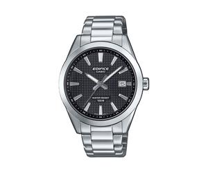 Quarzuhr CASIO EDIFICE, silberfarben, schwarz, Armbanduhren, Herren, Quarzuhr, Armbanduhr, Herrenuhr, Edelstahlarmband, analog, Tag, Neo-Display (39171410-0) silberfarben, schwarz