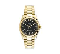 Quarzuhr COPENHAGEN STUDIOS "Classic Round Watch", goldfarben, schwarz, Armbanduhren, Damen, Quarzuhr, Armbanduhr, Damenuhr, Edelstahlarmband, analog (81592111-0) goldfarben, schwarz