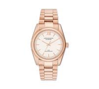Quarzuhr COPENHAGEN STUDIOS "Classic Round Watch", roségoldfarben, weiß, Armbanduhren, Damen, Quarzuhr, Armbanduhr, Damenuhr, Edelstahlarmband, analog (72303862-0) roségoldfarben, weiß
