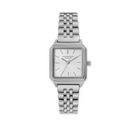 Quarzuhr COPENHAGEN STUDIOS "Vintage Square Watch", silberfarben, silberfarben, Armbanduhren, Damen, Quarzuhr, Armbanduhr, Damenuhr, Edelstahlarmband, analog (37383533-0) silberfarben, silberfarben