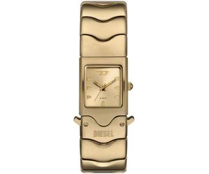 Quarzuhr DIESEL "CLOSER", gold (gelbgoldfarben), Armbanduhren, Damen, Quarzuhr, Armbanduhr, Damenuhr, Edelstahlarmband, analog (29406002-0) gelbgoldfarben