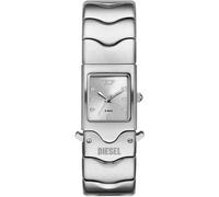 Quarzuhr DIESEL "CLOSER", silber (silberfarben), Armbanduhren, Damen, Armbanduhr, Damenuhr, Edelstahlarmband, analog (97119448-0) silberfarben