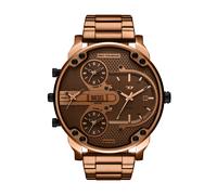 Quarzuhr DIESEL "Mr. Daddy Slim", braun (braun, dunkelbraun), Armbanduhren, Herren, Quarzuhr, Armbanduhr, Herrenuhr, Edelstahlarmband, analog, Tag (94174741-0) braun, dunkelbraun