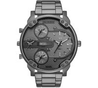 Quarzuhr DIESEL "MR. DADDY SLIM", grau (anthrazit), Armbanduhren, Damen, Quarzuhr, Armbanduhr, Herrenuhr, Edelstahlarmband, analog, Datum (81278001-0) anthrazit