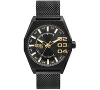 Quarzuhr DIESEL "SCRAPER", schwarz, Armbanduhren, Herren, Quarzuhr, Armbanduhr, Herrenuhr, Edelstahlarmband (69119413-0) schwarz